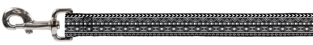 Dog Leash - Geometric5 Grays/Black/White Dog Leashes Buckle-Down