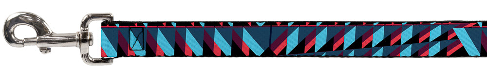 Dog Leash - Geometric Peaks Blues/Purple/Red Dog Leashes Buckle-Down
