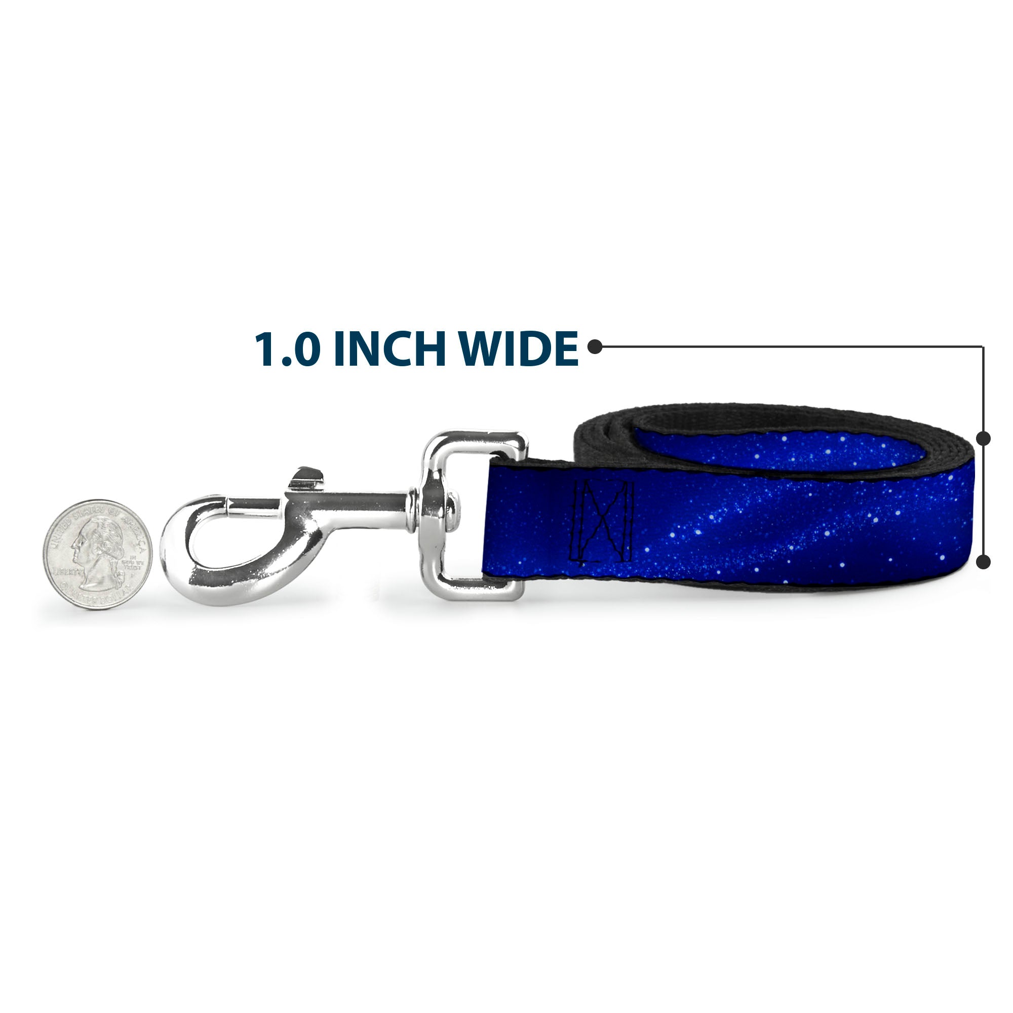 Dog Leash - Galaxy Arch Blues/White Dog Leashes Buckle-Down