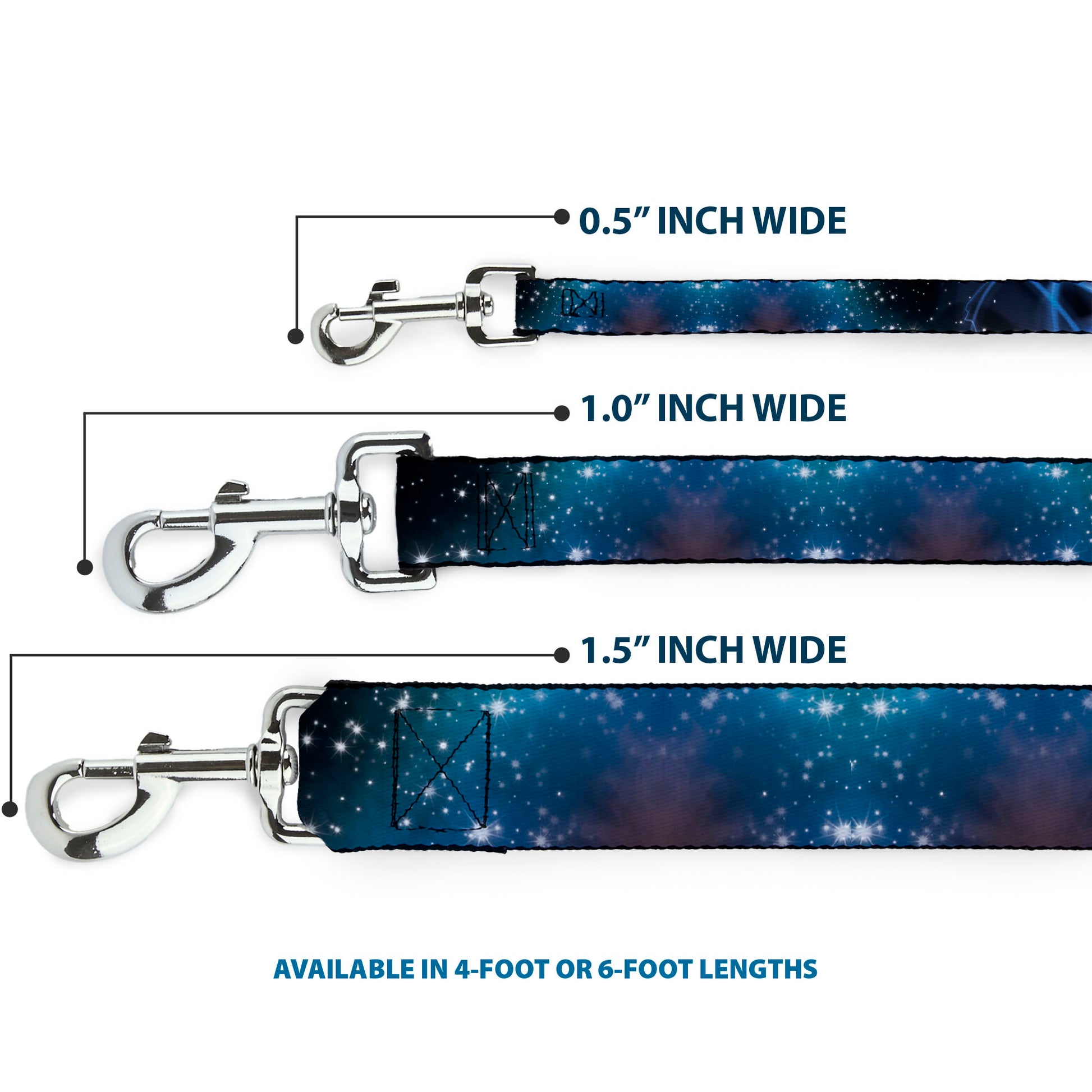 Dog Leash - Galaxy Swirl/Shining Stars Dog Leashes Buckle-Down