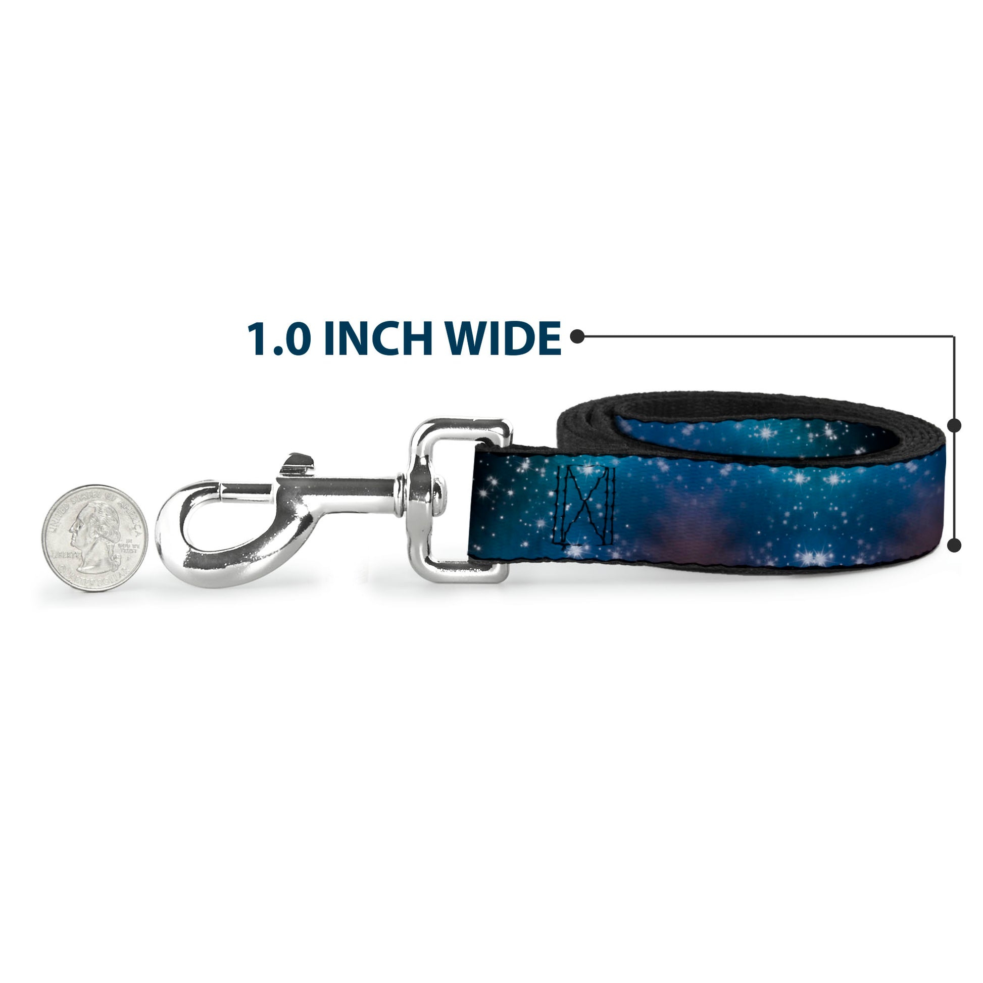 Dog Leash - Galaxy Swirl/Shining Stars Dog Leashes Buckle-Down