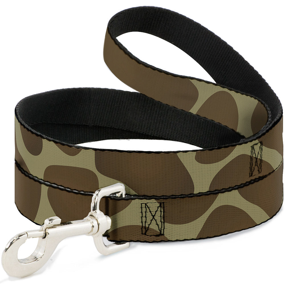 Dog Leash - Giraffe Spots Tan/Brown Dog Leashes Buckle-Down