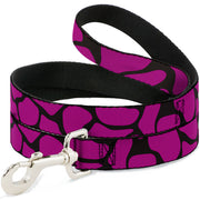 Dog Leash - Giraffe Spots Black/Fuchsia Dog Leashes Buckle-Down