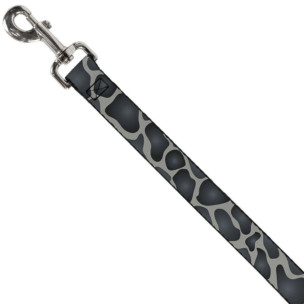 Dog Leash - Giraffe Spots Gray/Charcoal Dog Leashes Buckle-Down