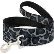 Dog Leash - Giraffe Spots Gray/Charcoal Dog Leashes Buckle-Down