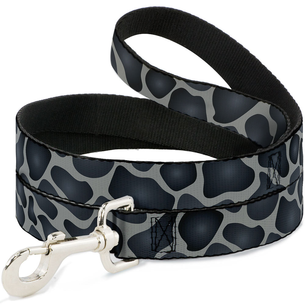Dog Leash - Giraffe Spots Gray/Charcoal Dog Leashes Buckle-Down