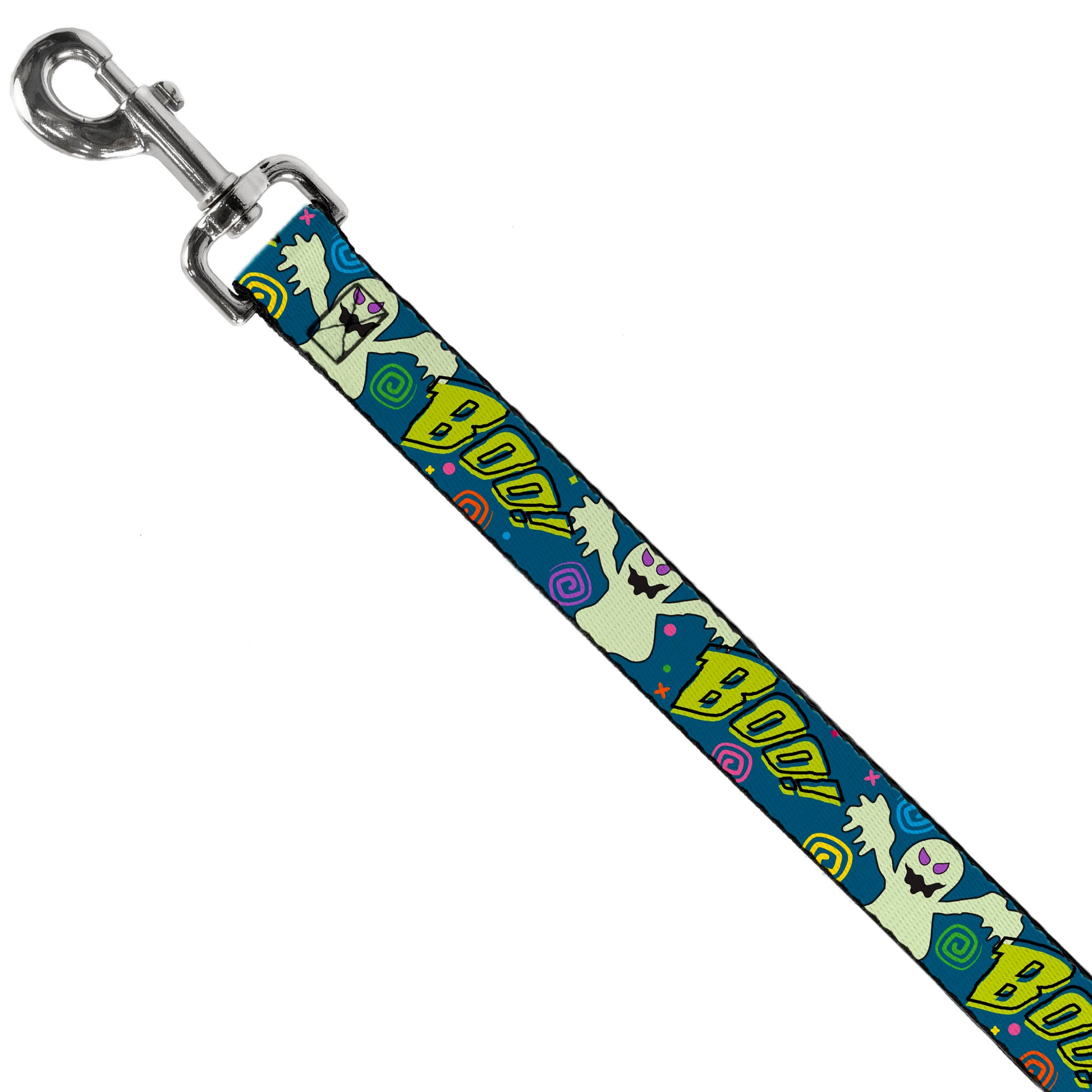 Dog Leash - Ghost BOO! Blue/Multi Color Dog Leashes Buckle-Down
