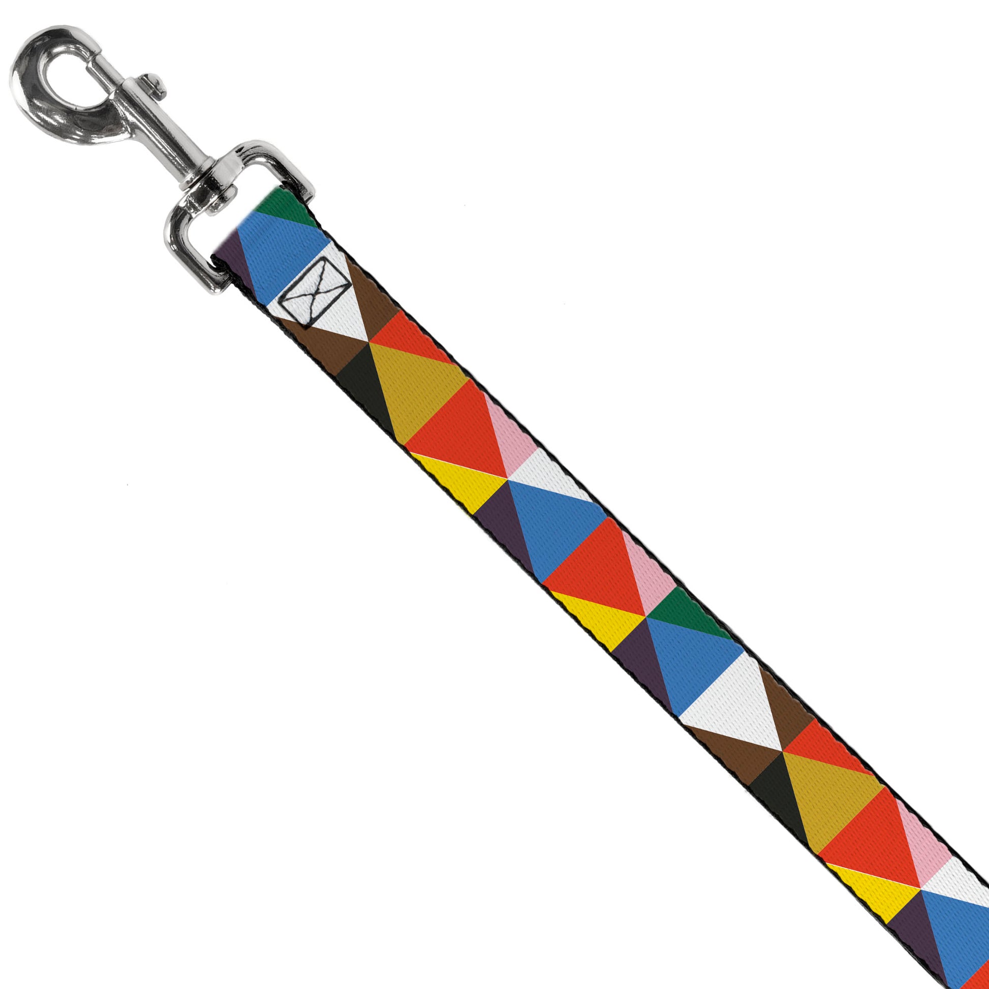 Dog Leash - Geometric Triangle Blocks Multi Color Dog Leashes Buckle-Down