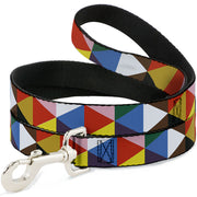Dog Leash - Geometric Triangle Blocks Multi Color Dog Leashes Buckle-Down