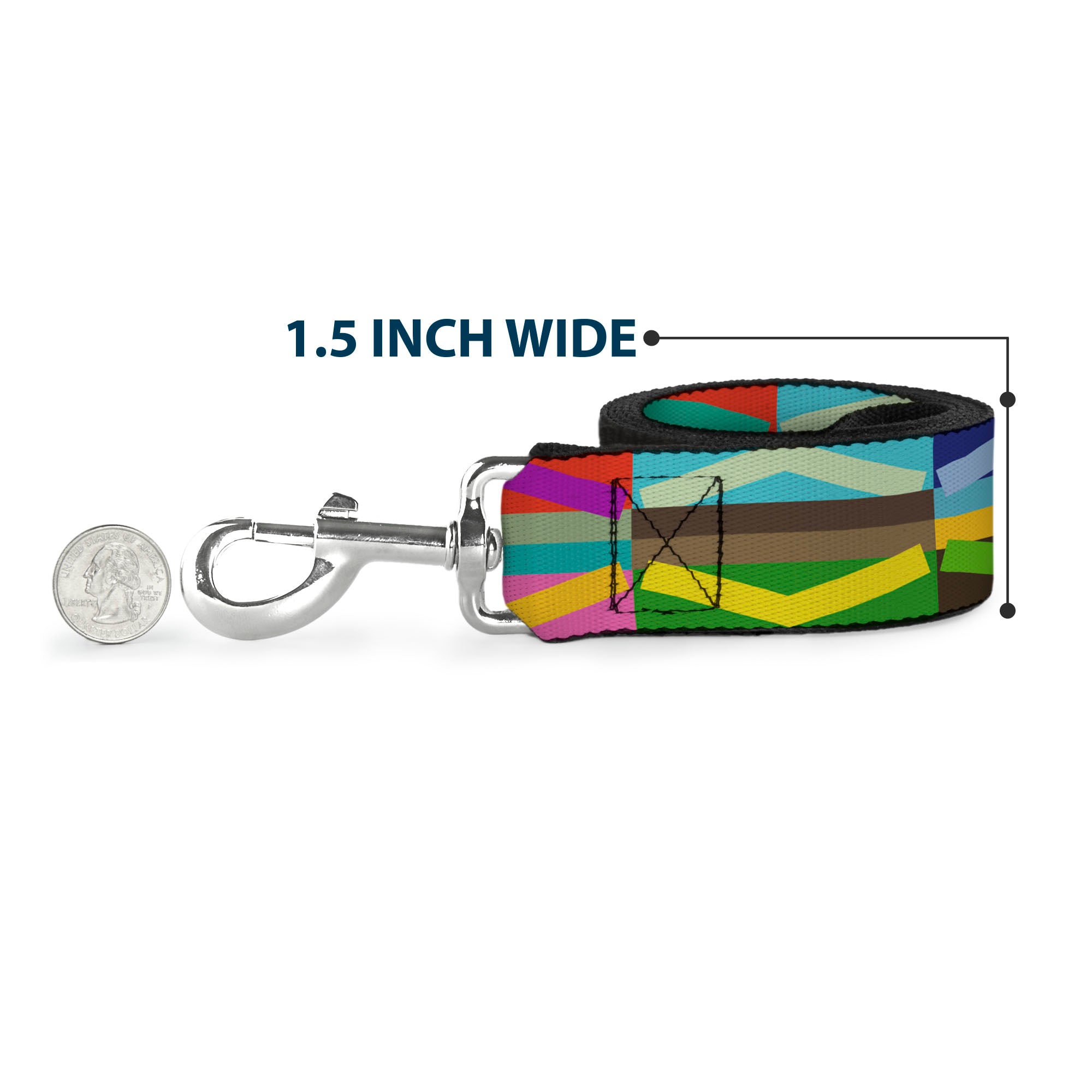 Dog Leash - Geometric10 Multi Color Dog Leashes Buckle-Down
