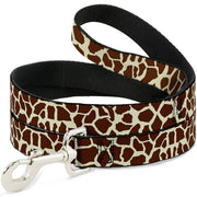 Dog Leash - Giraffe Spots2 Cream/Brown Dog Leashes Buckle-Down