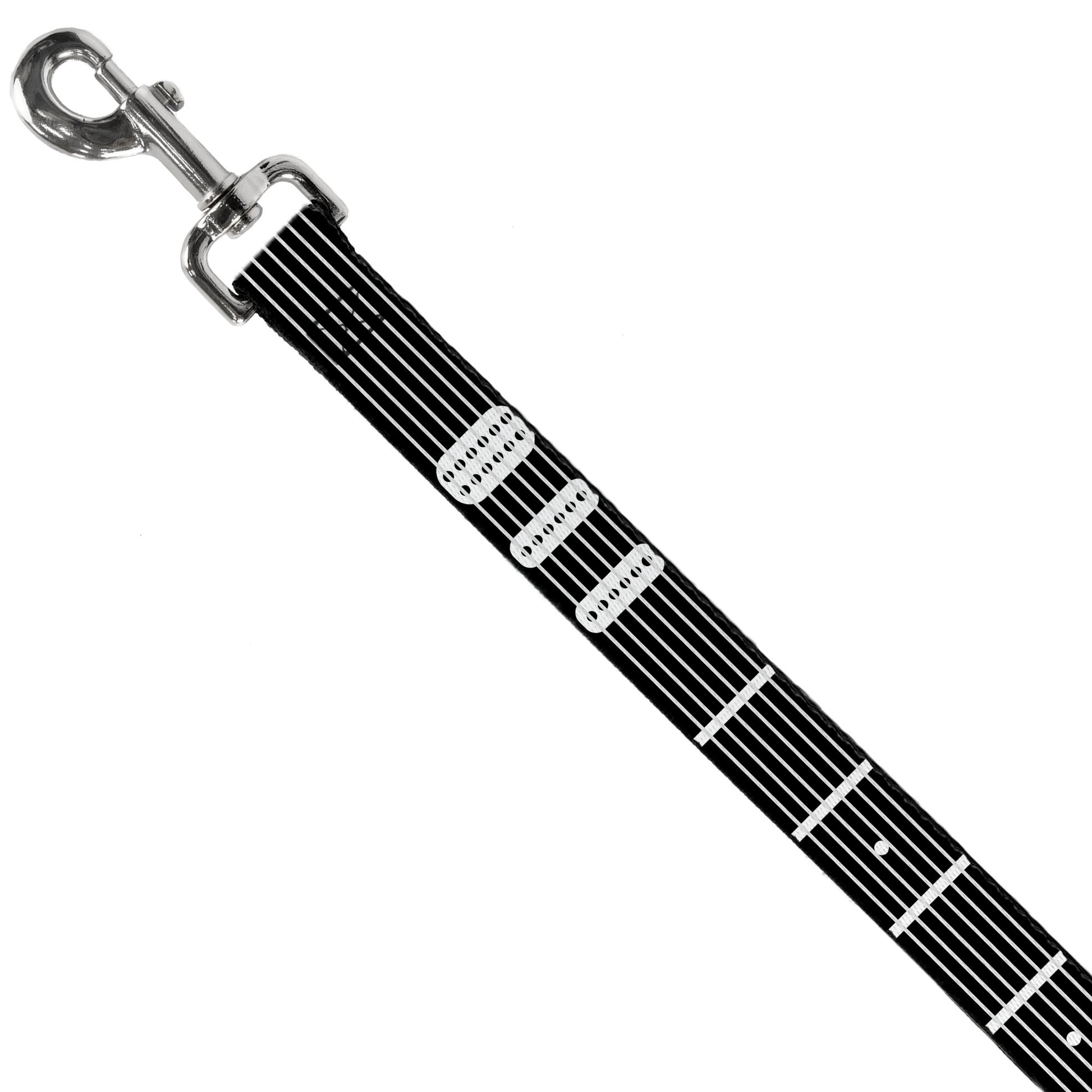 Dog Leash - Guitar Neck Black/White Dog Leashes Buckle-Down