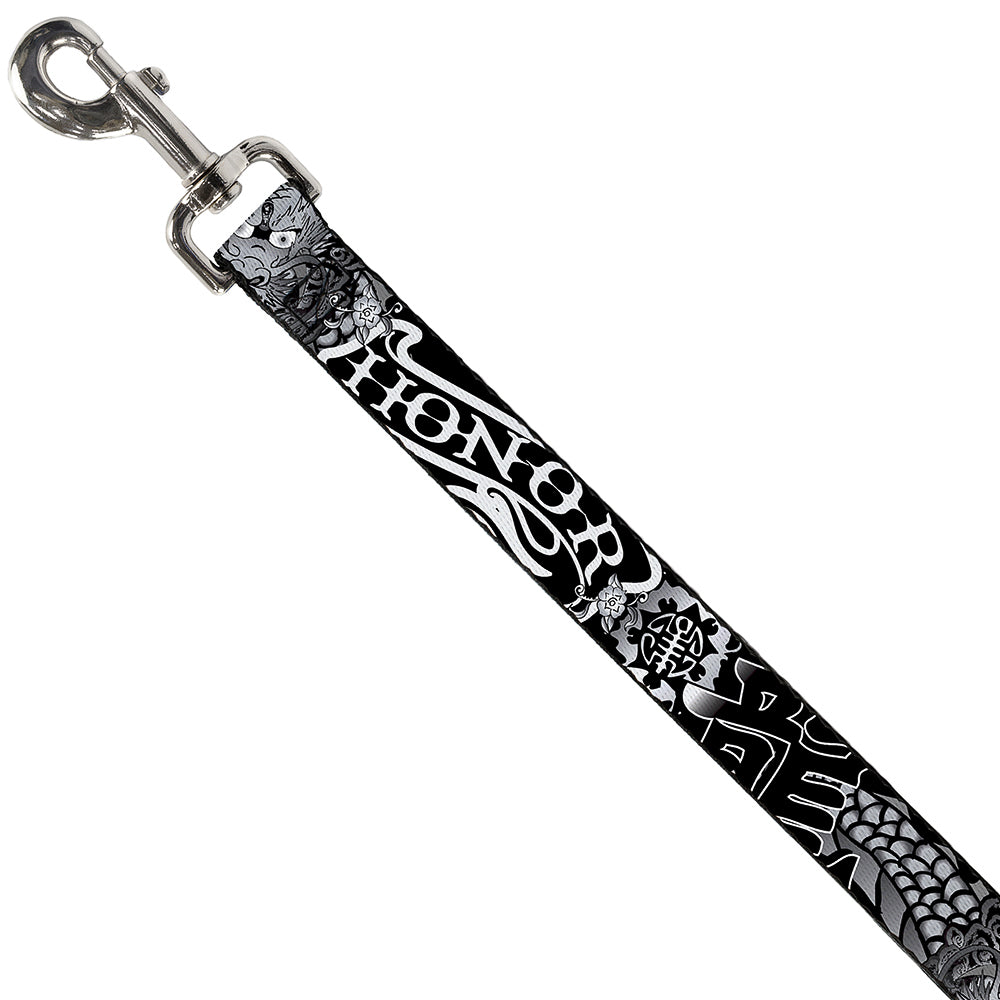 Dog Leash - Honor Black/White Dog Leashes Buckle-Down