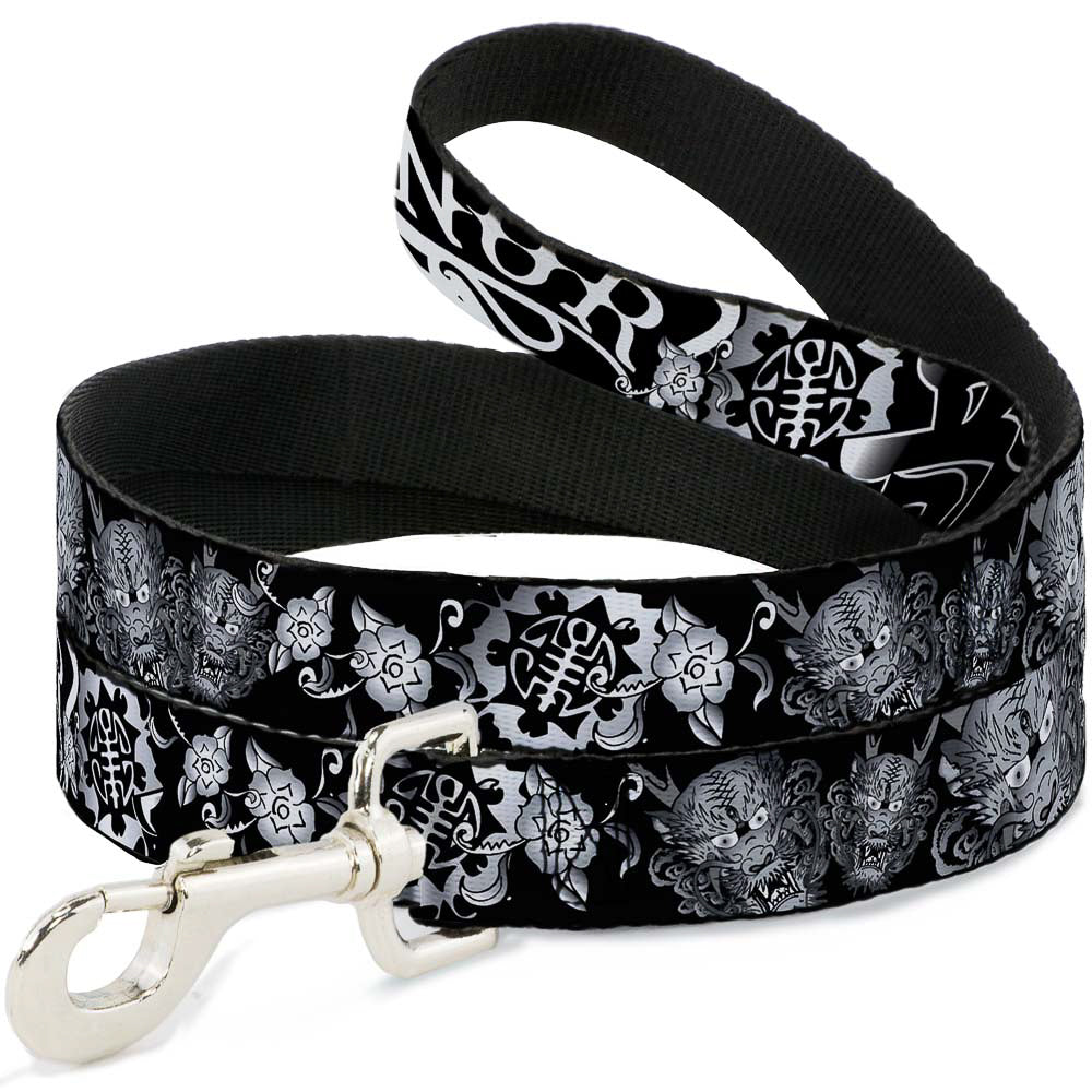 Dog Leash - Honor Black/White Dog Leashes Buckle-Down