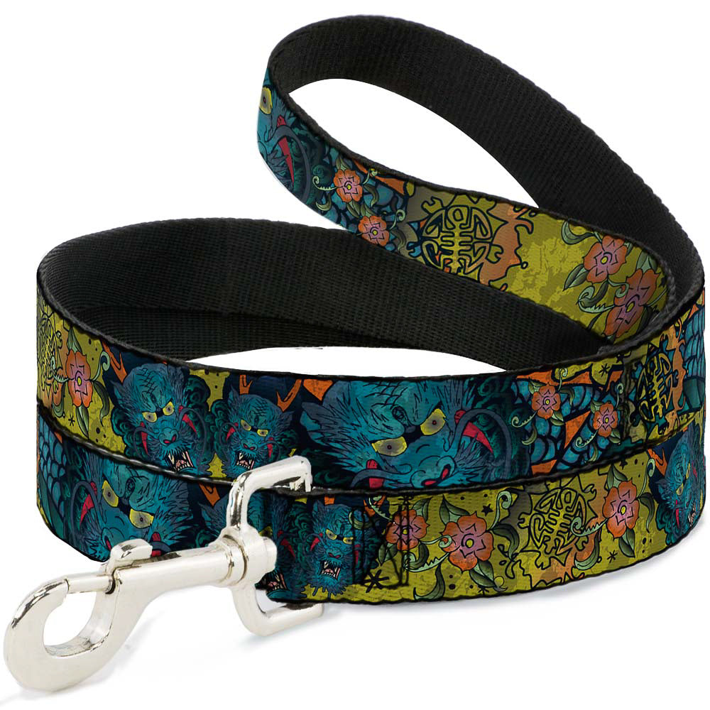 Dog Leash - Honor CLOSE-UP Yellow Dog Leashes Buckle-Down