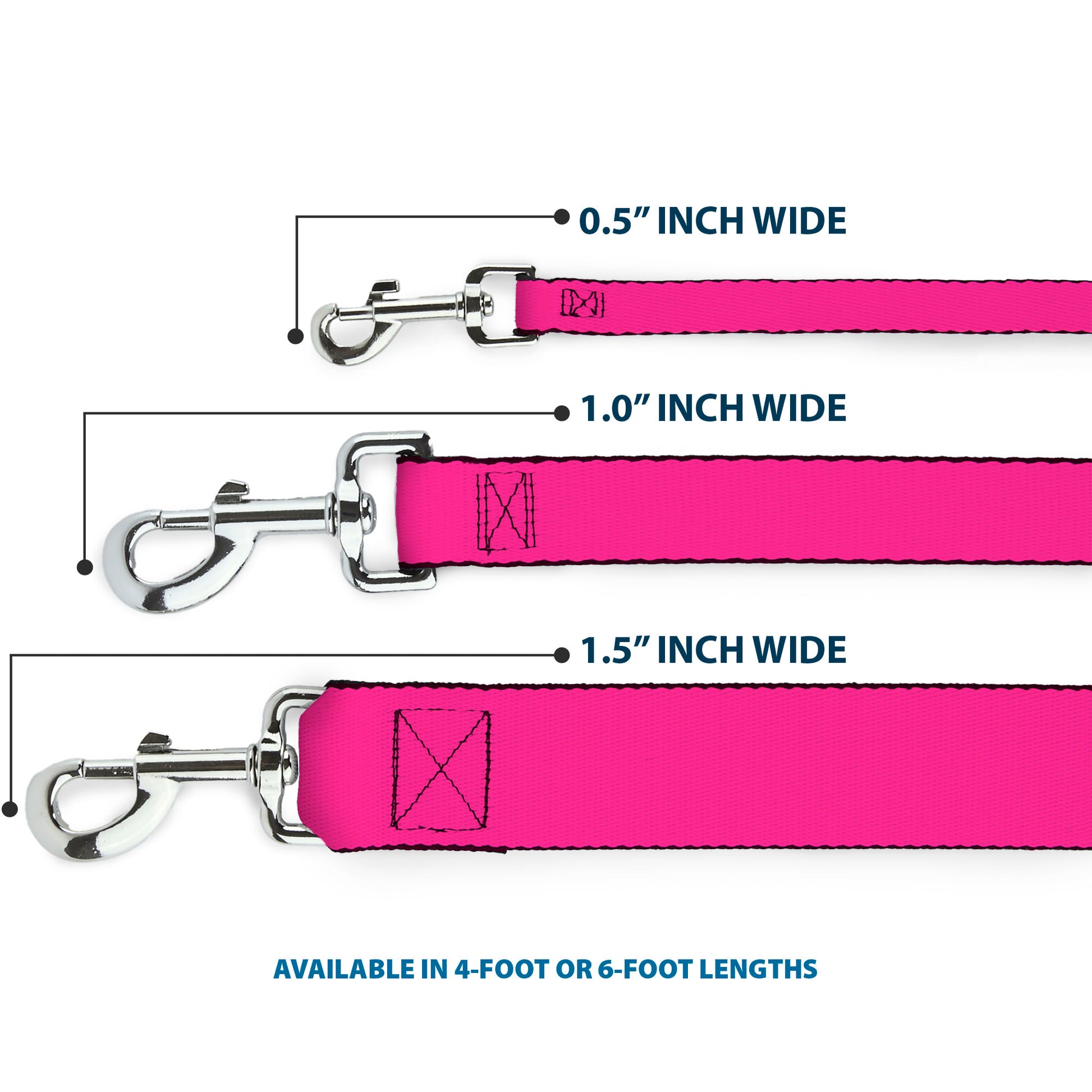 Dog Leash - Hot Pink Dog Leashes Buckle-Down
