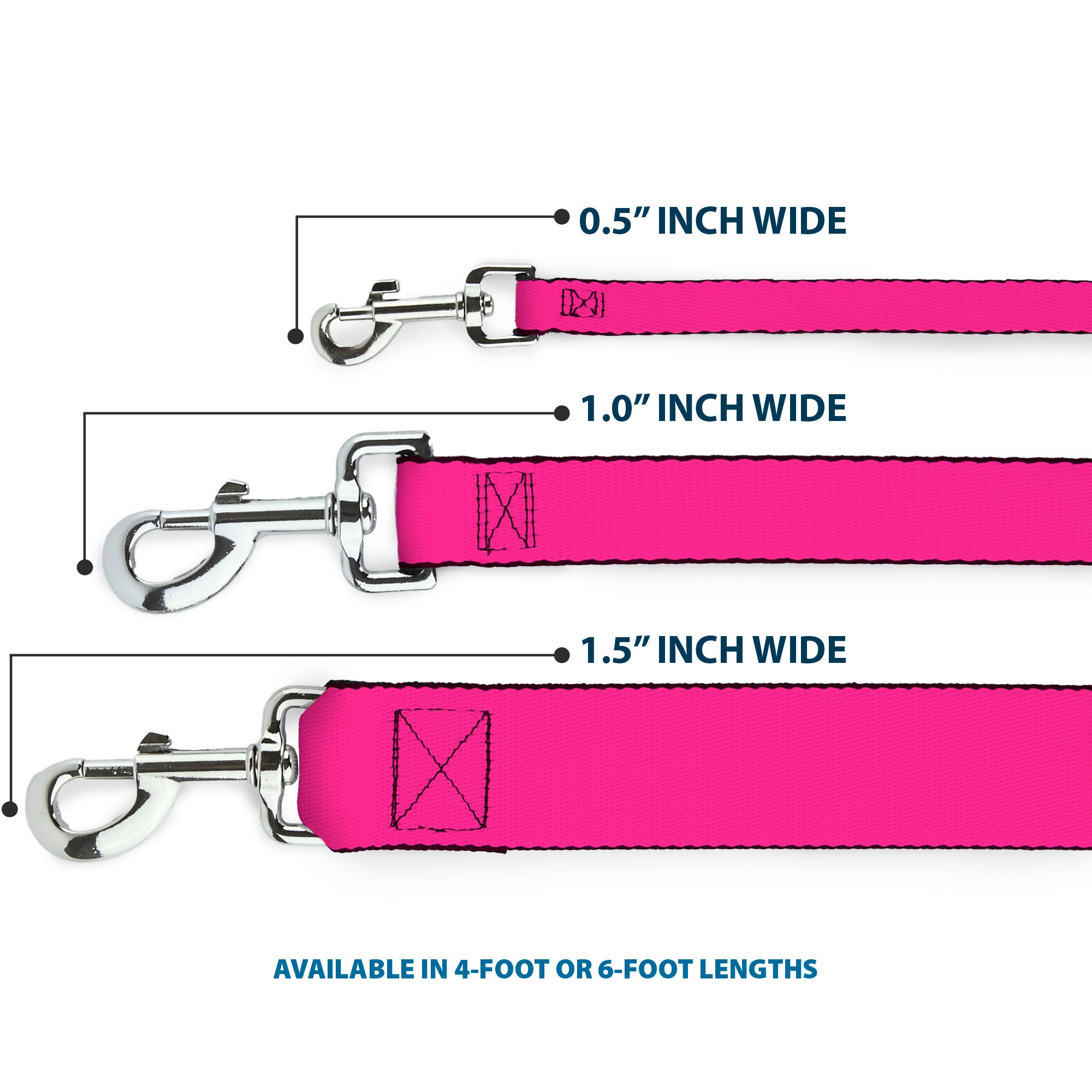 Dog Leash - Hot Pink Dog Leashes Buckle-Down