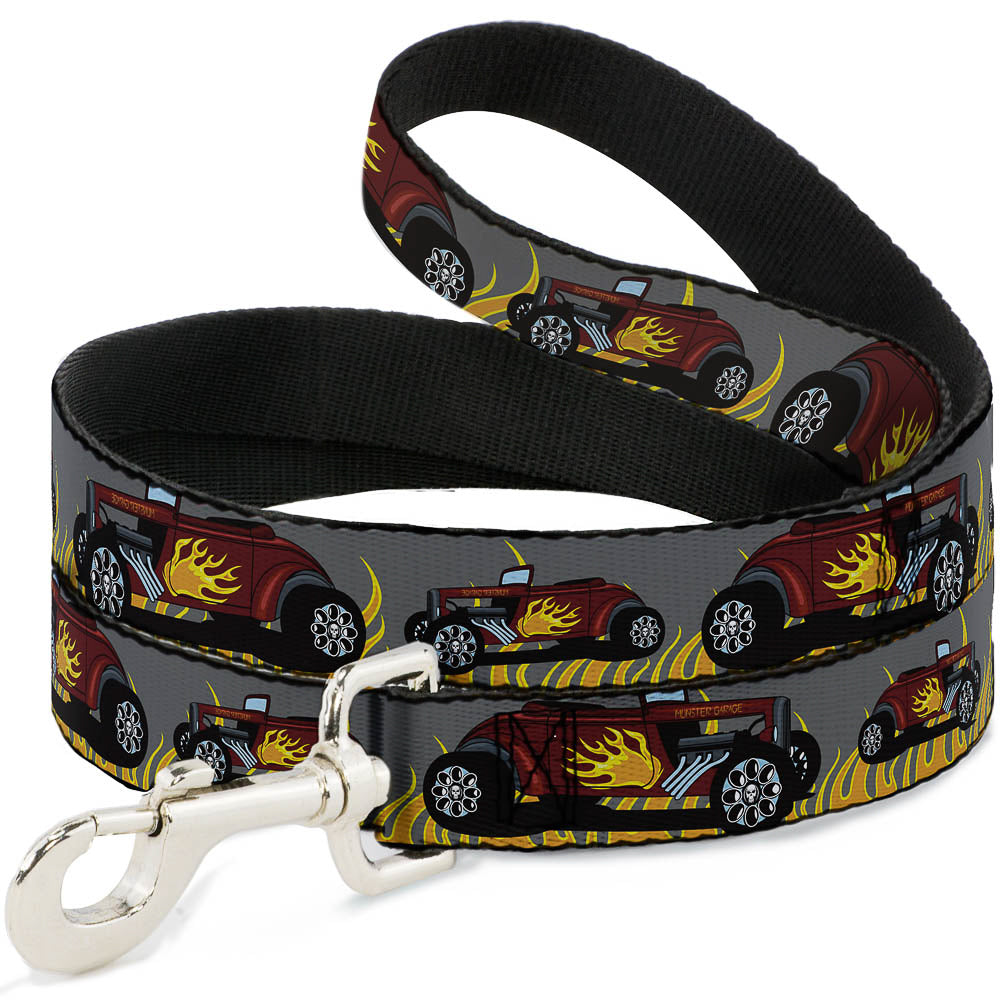 Dog Leash - Hot Rod w/Flames Dog Leashes Buckle-Down