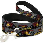 Dog Leash - Hot Rod w/Flames Dog Leashes Buckle-Down