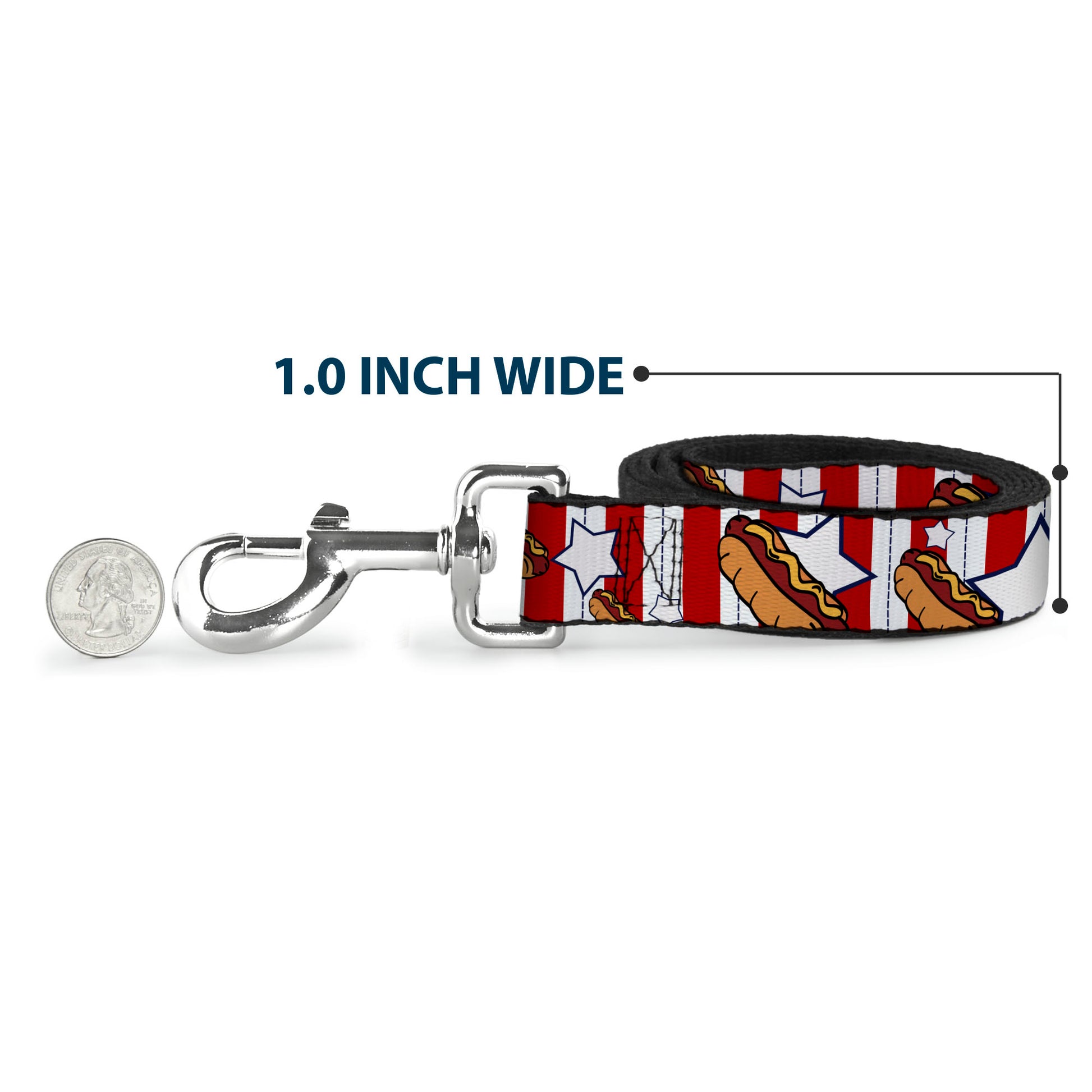Dog Leash - Hot Dogs Dog Leashes Buckle-Down