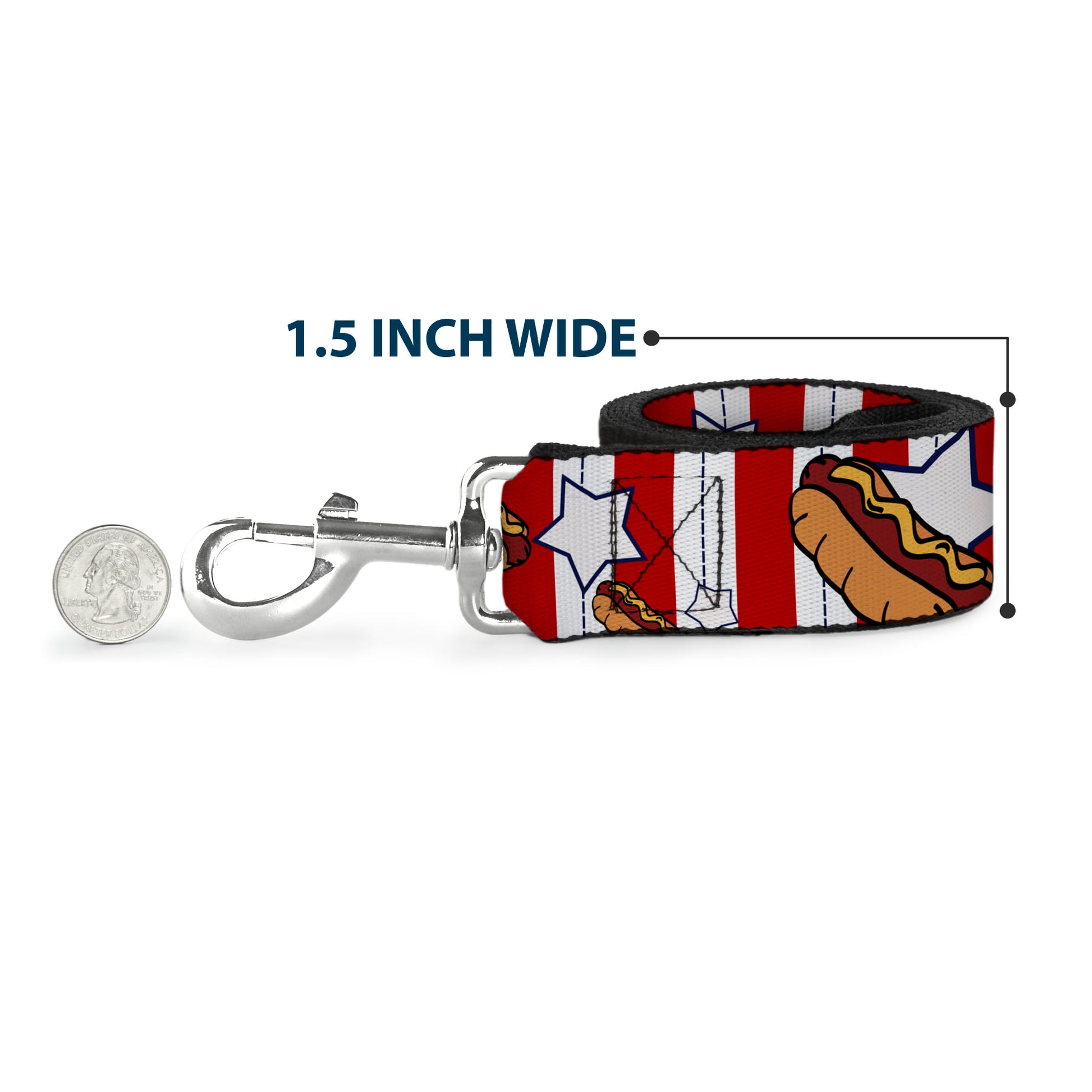 Dog Leash - Hot Dogs Dog Leashes Buckle-Down