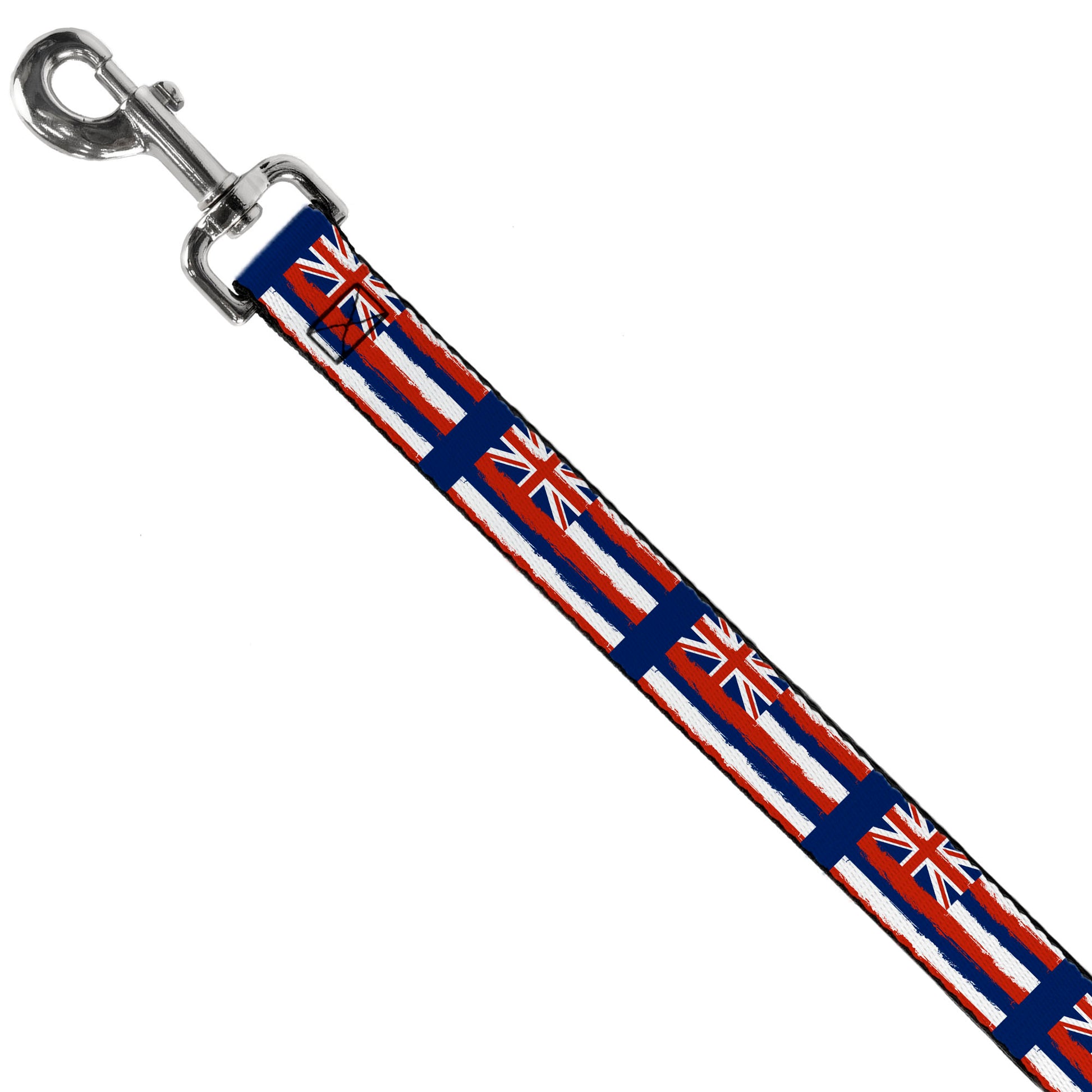 Dog Leash - Hawaii Flags Weathered Blue/Red/White Dog Leashes Buckle-Down