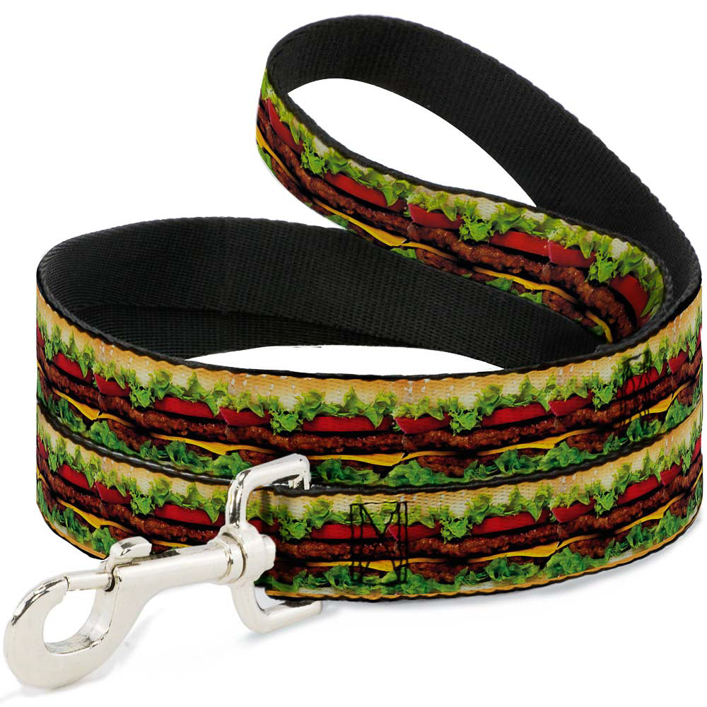 Dog Leash - Hamburger Vivid Dog Leashes Buckle-Down