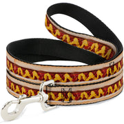 Dog Leash - Hot Dog w/Mustard & Ketchup Vivid Dog Leashes Buckle-Down
