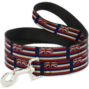 Dog Leash - Hawaii Flags2/Navy Dog Leashes Buckle-Down