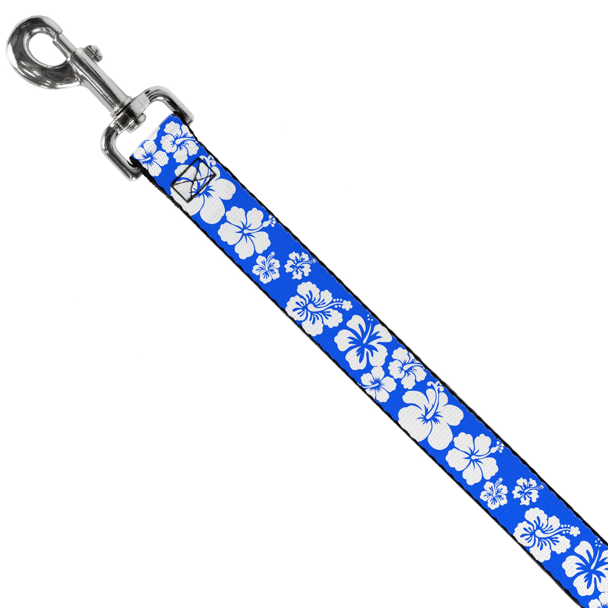 Dog Leash - Hibiscus Blue/White Dog Leashes Buckle-Down