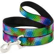 Dog Leash - Halftone Dots Light Blue/Blues/Greens/Pinks Dog Leashes Buckle-Down