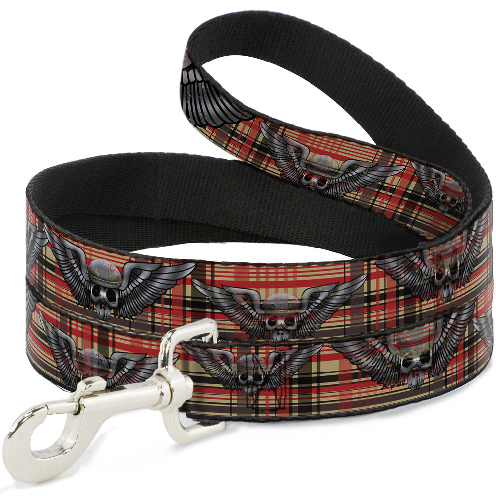 Dog Leash - Irish Skulls/Plaid Dog Leashes Buckle-Down