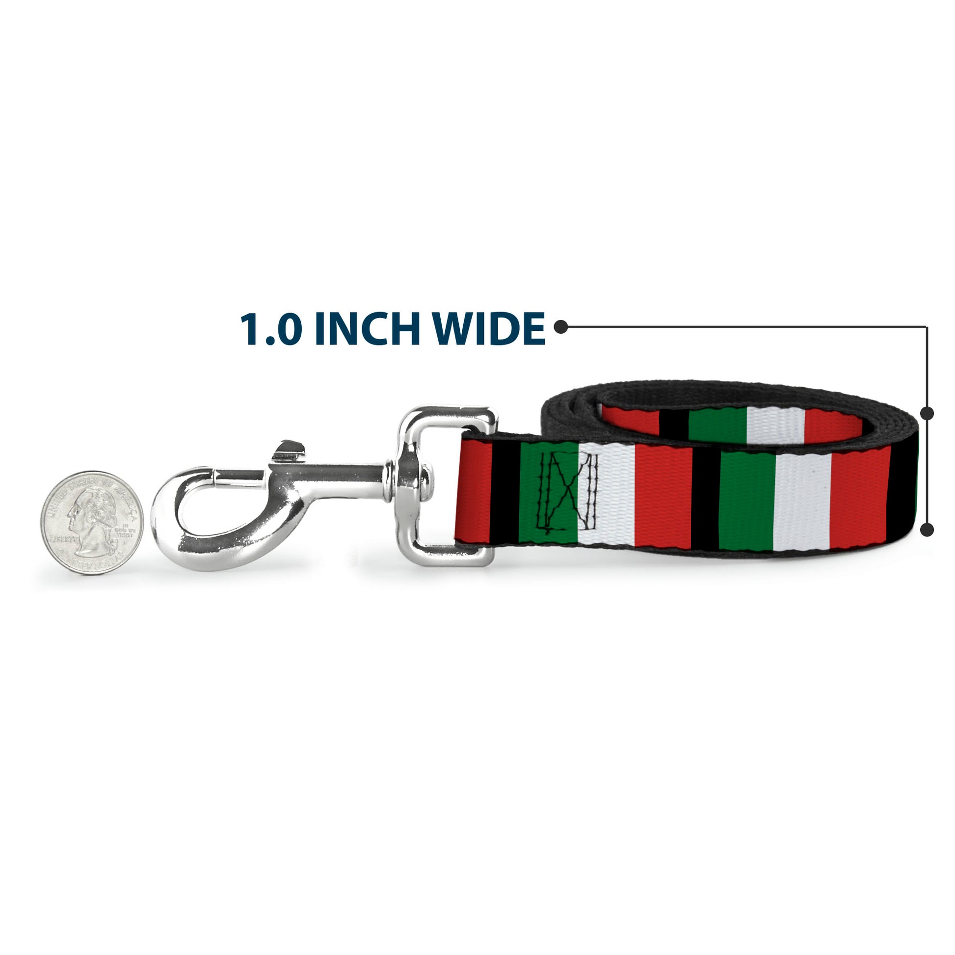 Dog Leash - Italy Flags Dog Leashes Buckle-Down