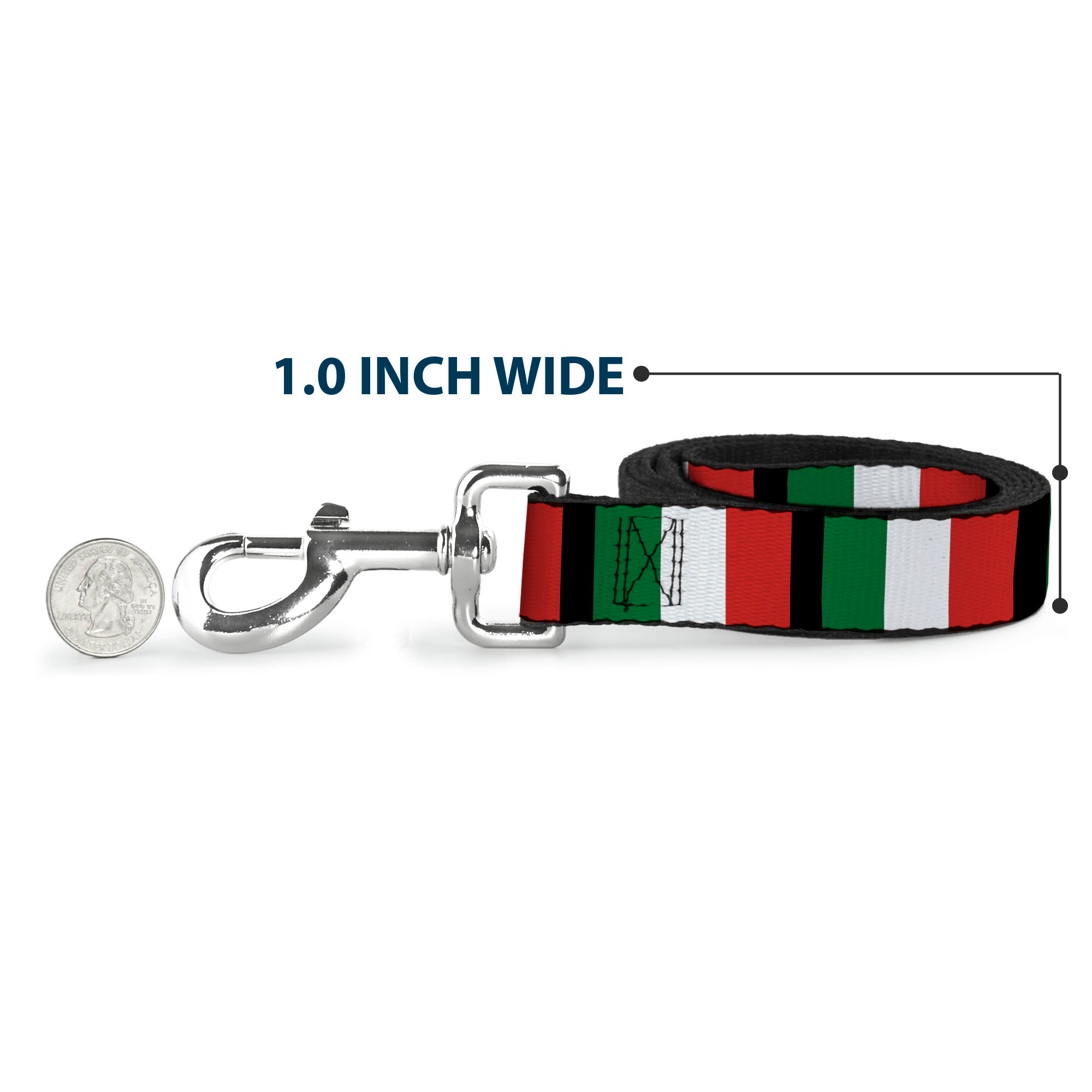 Dog Leash - Italy Flags Dog Leashes Buckle-Down