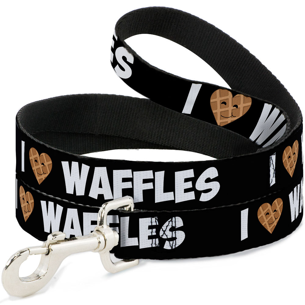 Dog Leash - I Heart Waffles Text Dog Leashes Buckle-Down