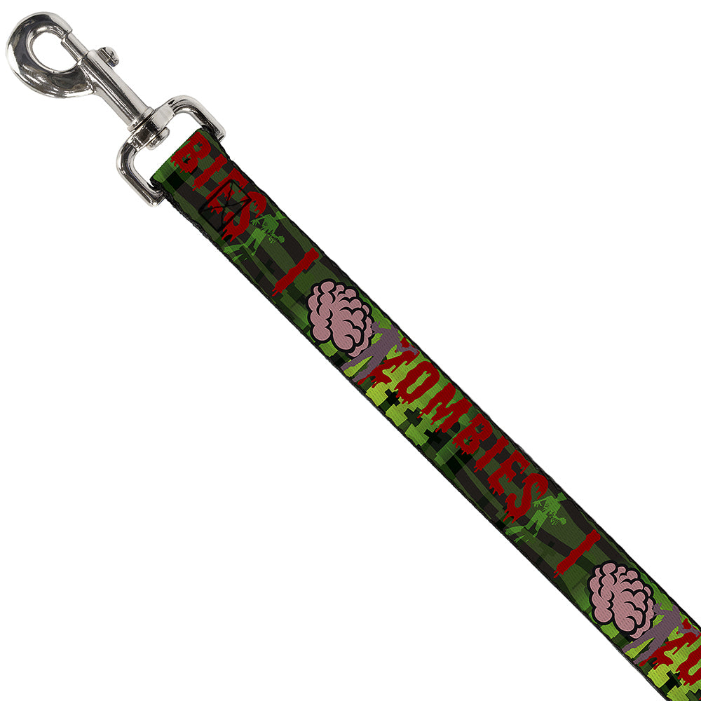 Dog Leash - I "Brain" ZOMBIES Dog Leashes Buckle-Down