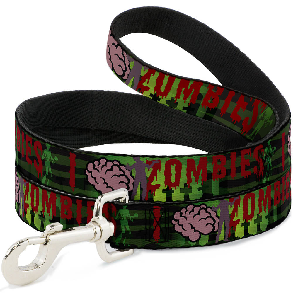 Dog Leash - I "Brain" ZOMBIES Dog Leashes Buckle-Down