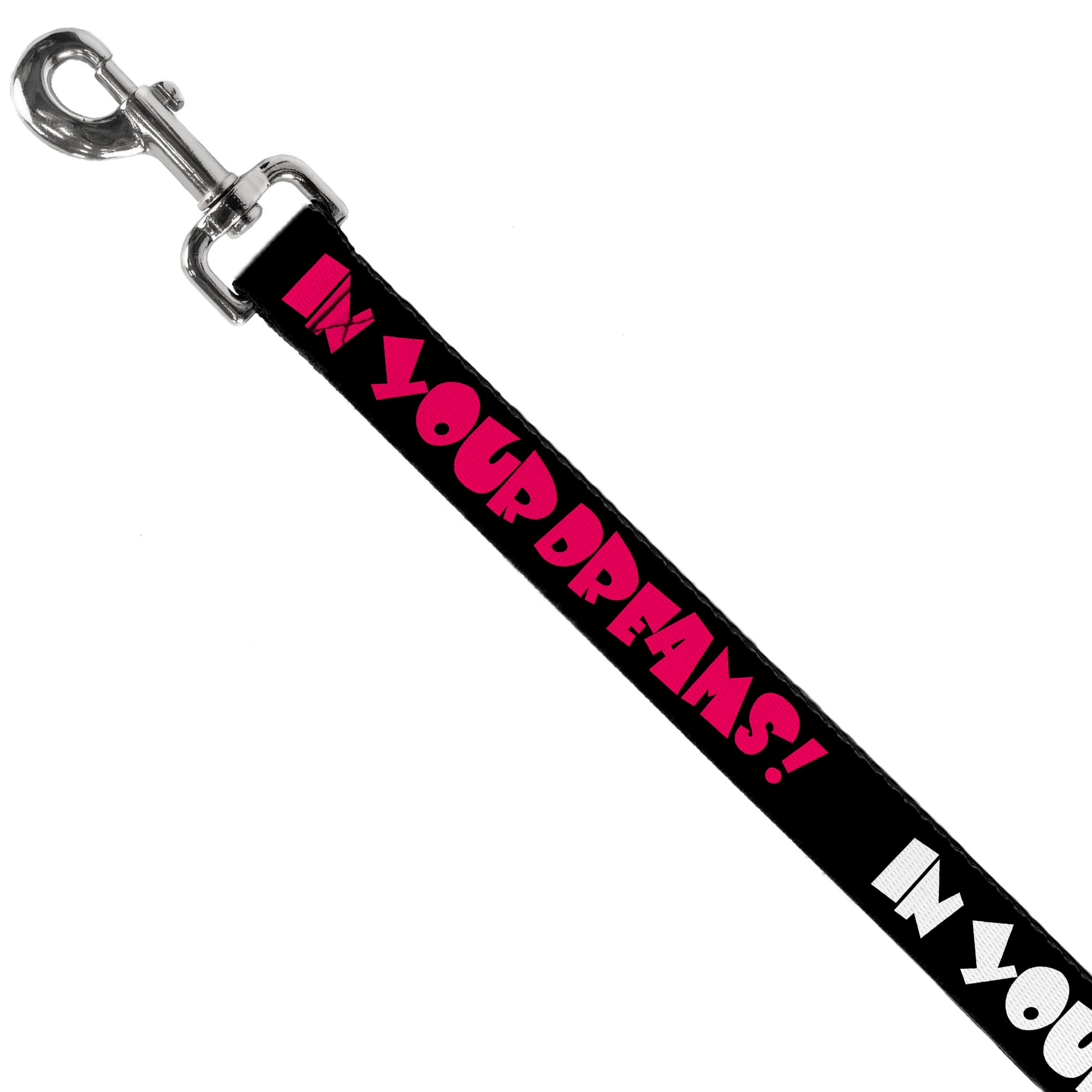 Dog Leash - IN YOUR DREAMS! Black/White/Pink Dog Leashes Buckle-Down