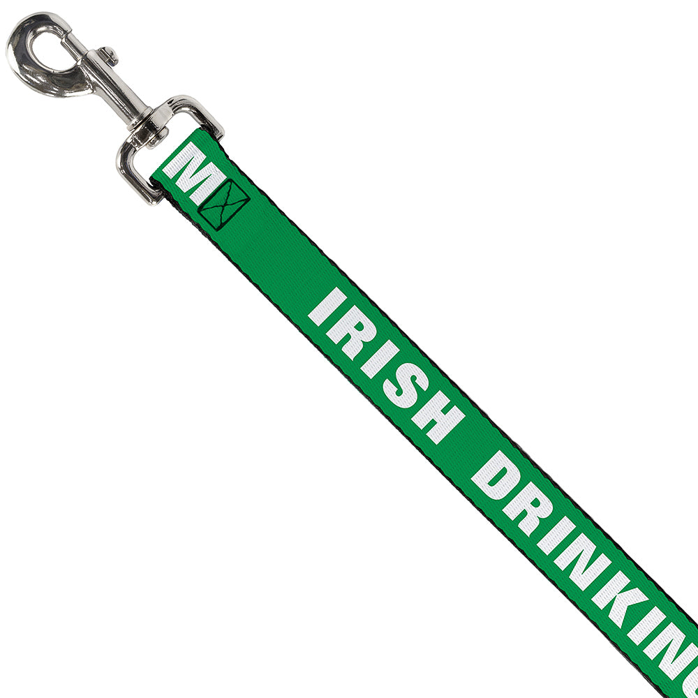 Buckle-Down Dog Leash - IRISH DRINKING TEAM Green/White Dog Leashes Buckle-Down