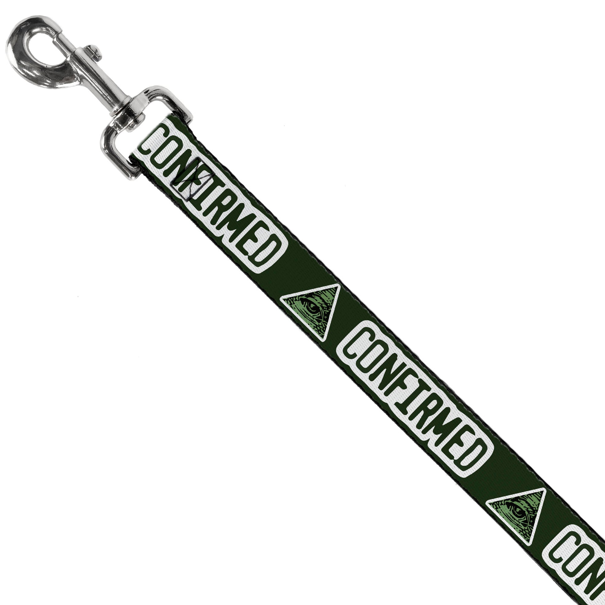 Buckle-Down Dog Leash - Illuminati CONFIRMED Greens/White Dog Leashes Buckle-Down