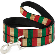 Dog Leash - Italy Flag Continuous Vintage Dog Leashes Buckle-Down