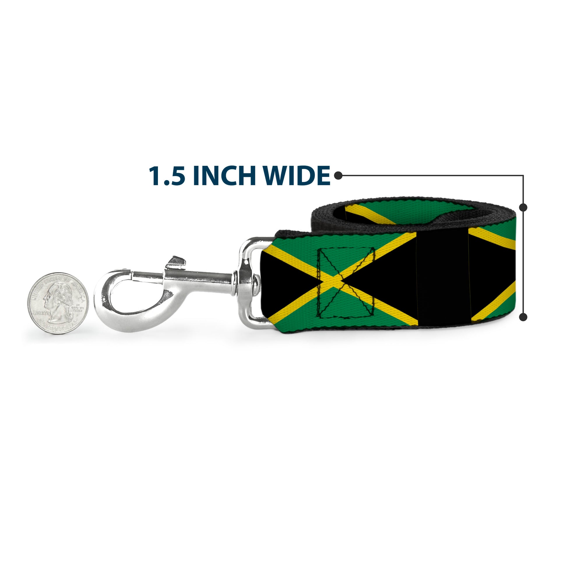 Dog Leash - Jamaica Flags Dog Leashes Buckle-Down