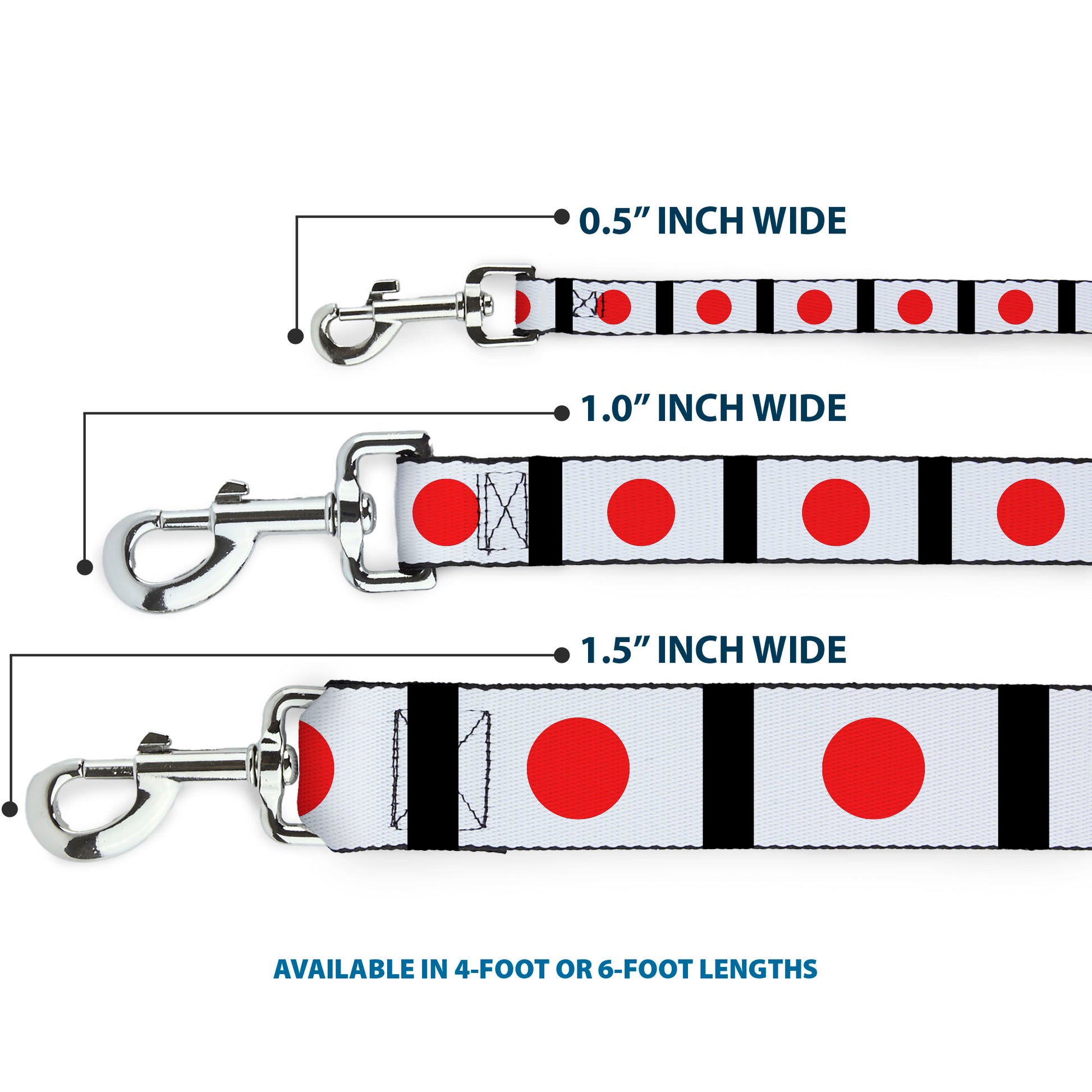 Dog Leash - Japan Flags Dog Leashes Buckle-Down