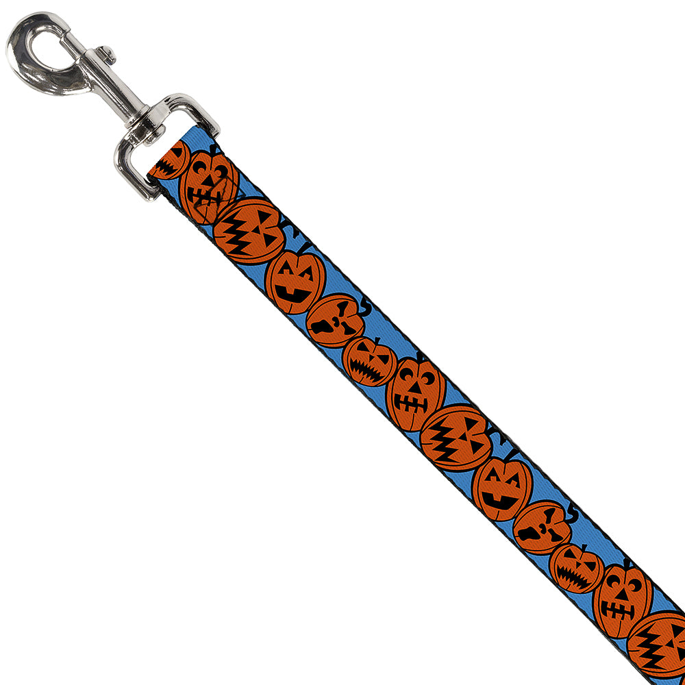 Dog Leash - Jack-o'-Lanterns Blue Dog Leashes Buckle-Down