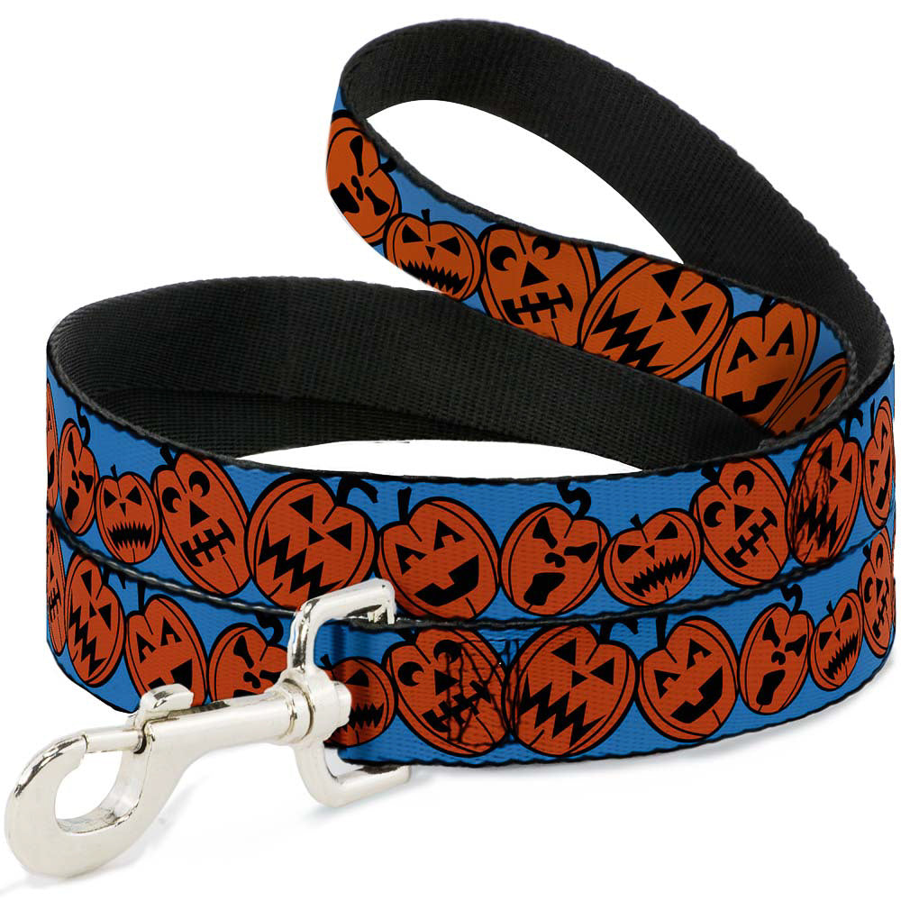 Dog Leash - Jack-o'-Lanterns Blue Dog Leashes Buckle-Down