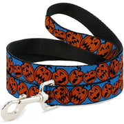 Dog Leash - Jack-o'-Lanterns Blue Dog Leashes Buckle-Down