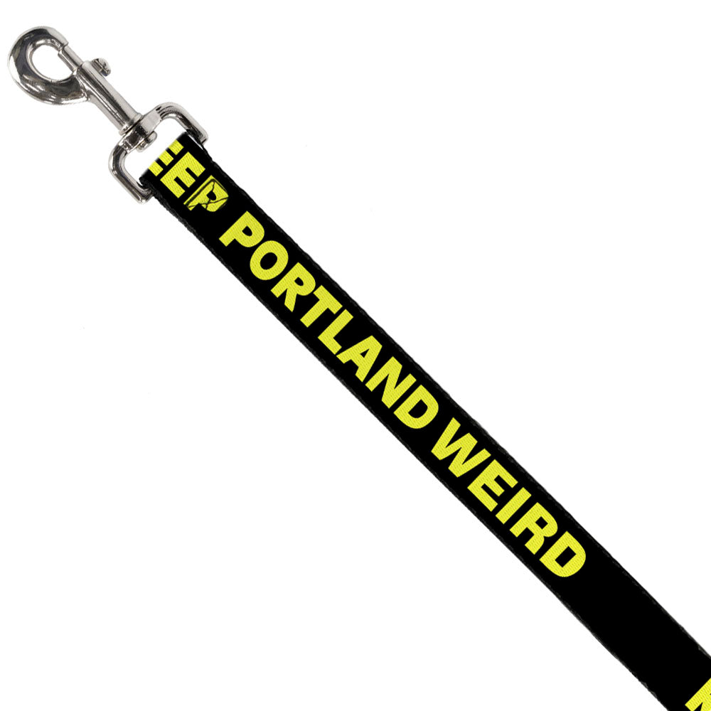 Dog Leash - KEEP PORTLAND WEIRD Black/Yellow Dog Leashes Buckle-Down