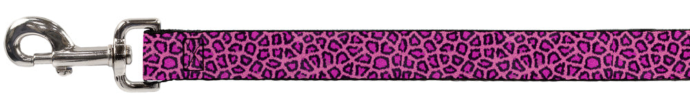 Dog Leash - Leopard Pink Fuchsia Dog Leashes Buckle-Down