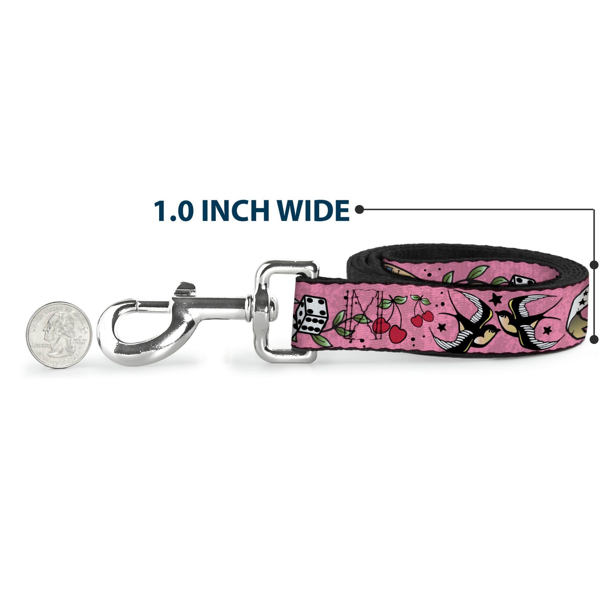 Dog Leash - Lucky Pink Dog Leashes Buckle-Down