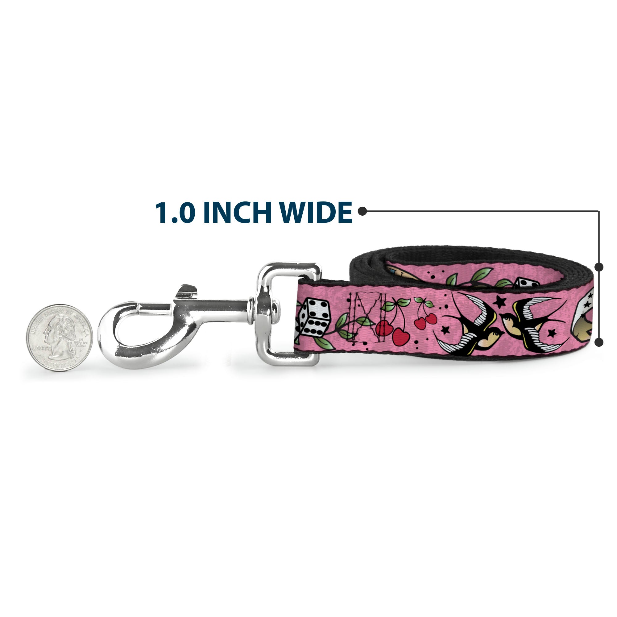 Dog Leash - Lucky Pink Dog Leashes Buckle-Down